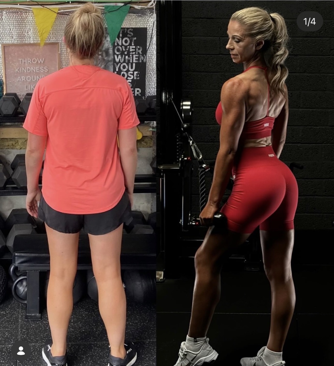 ShedWeight client transformation before and after