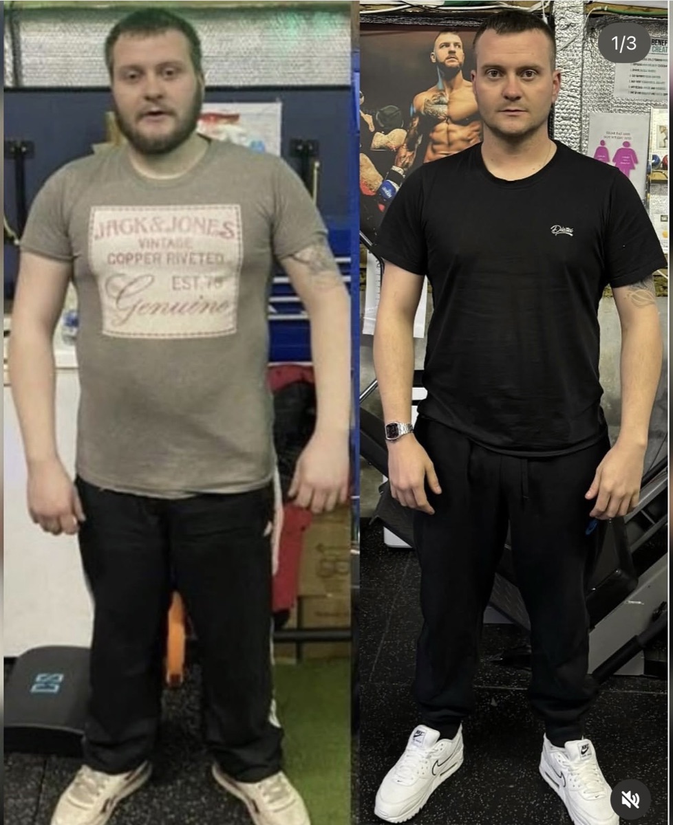 ShedWeight client transformation before and after