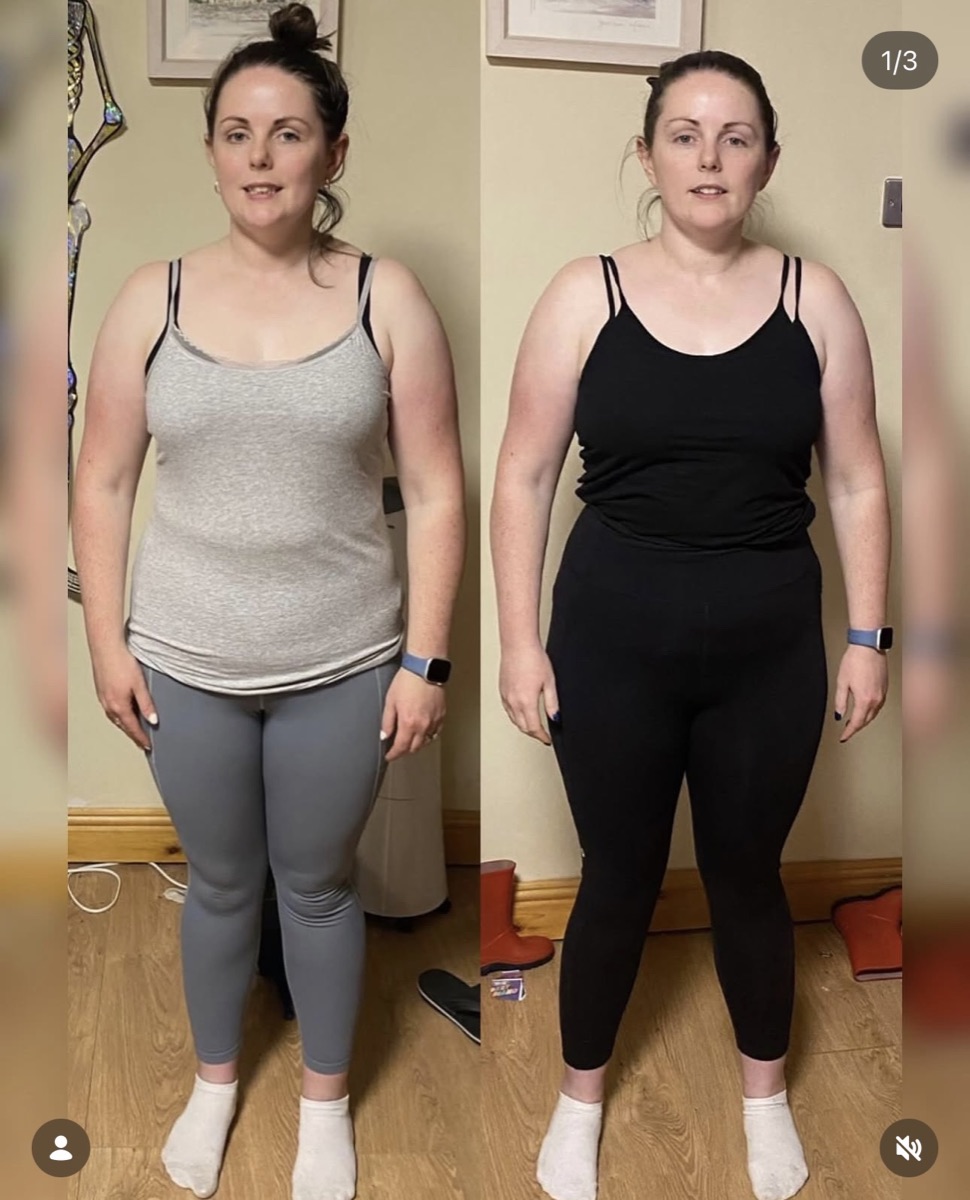 ShedWeight client transformation before and after