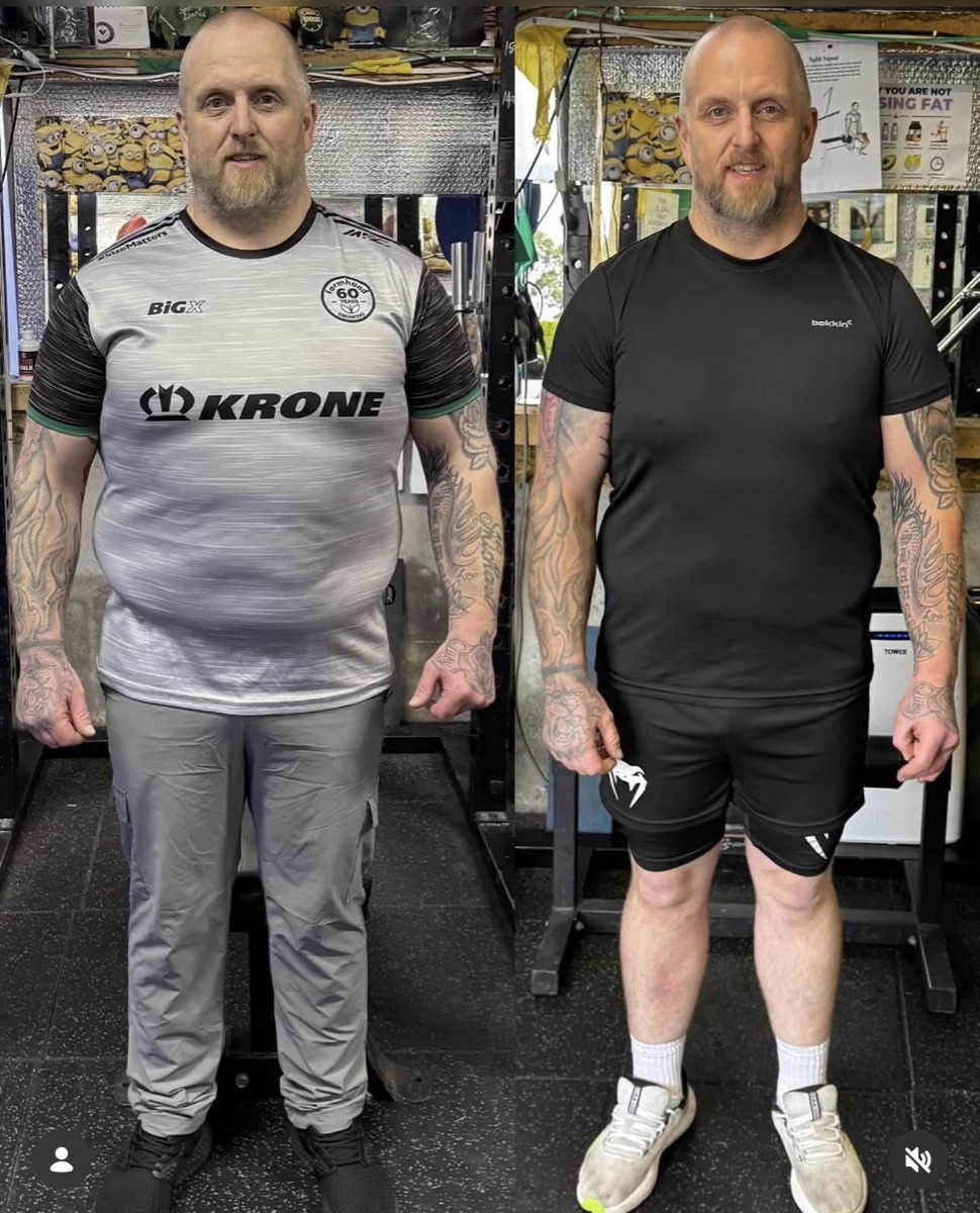 ShedWeight client transformation before and after