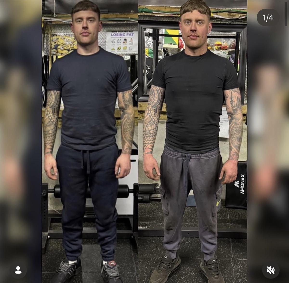 ShedWeight client transformation before and after