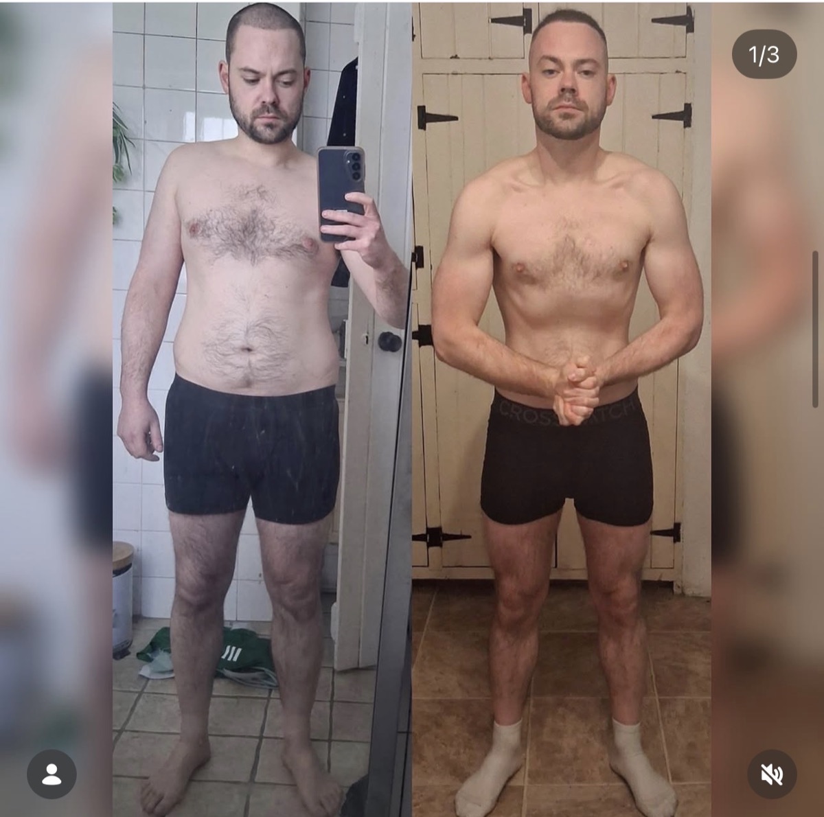 ShedWeight client transformation before and after
