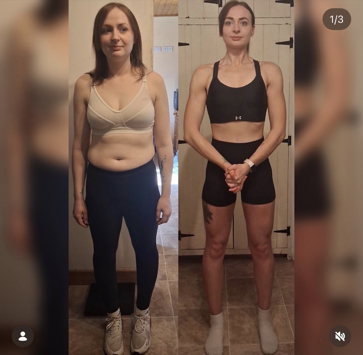 ShedWeight client transformation before and after